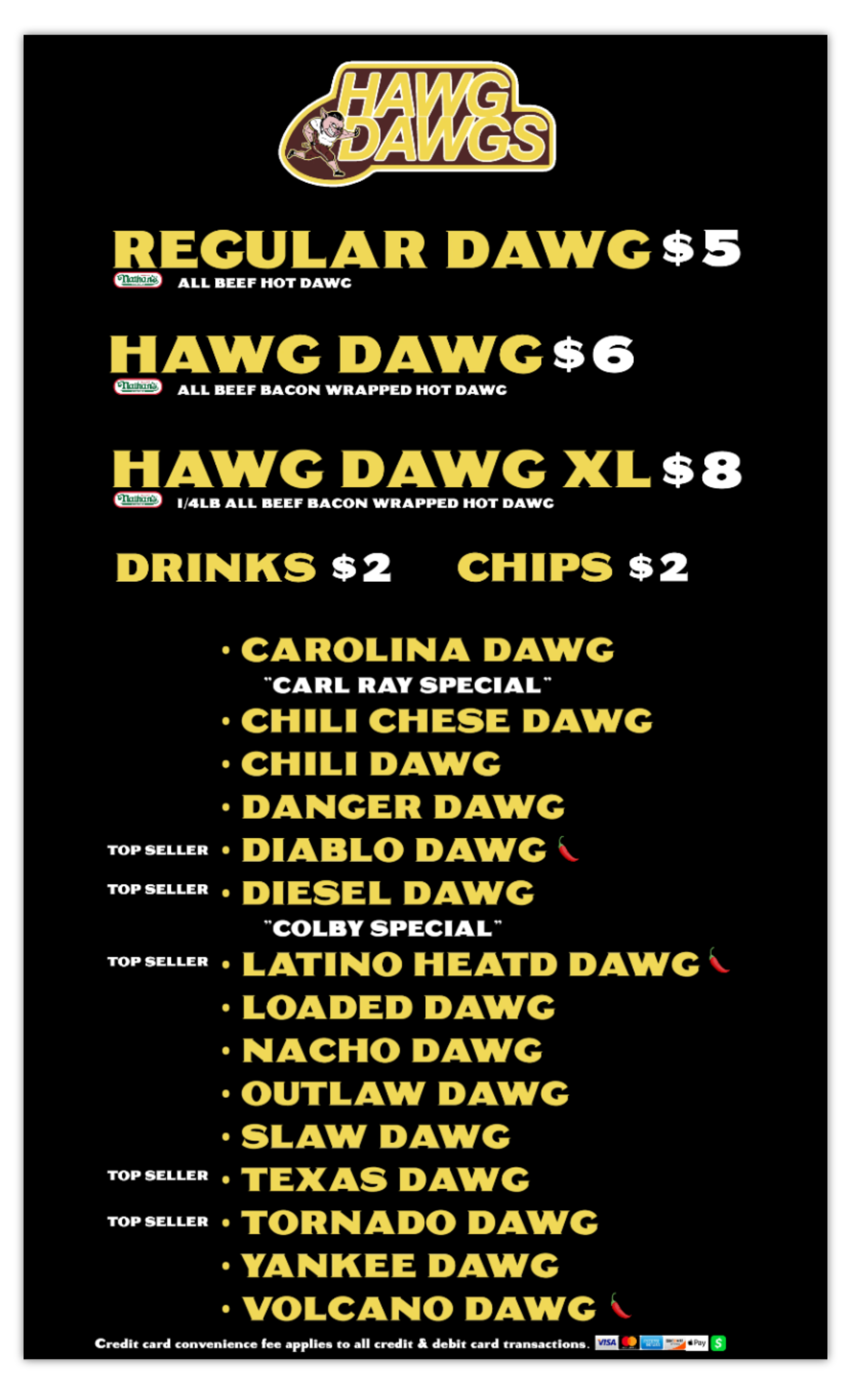 MENU BOARD.